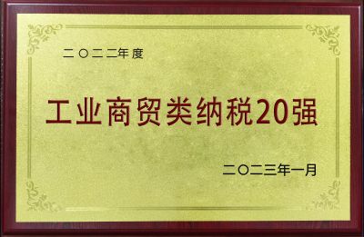 2022年度工業(yè)商貿(mào)類(lèi)納稅20強(qiáng)